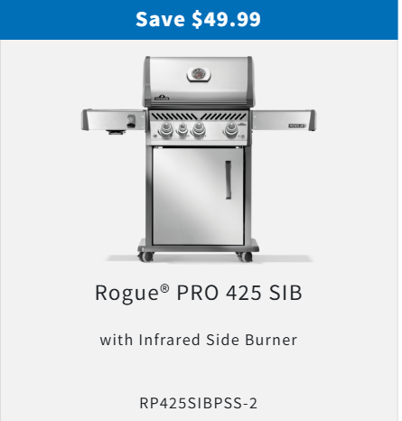 Rogue® PRO 425 SIB With Infrared Side Burner Propane Gas Grill
