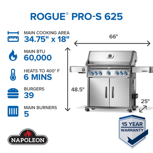 Rogue® PRO-S 625 RSIB Propane Grill