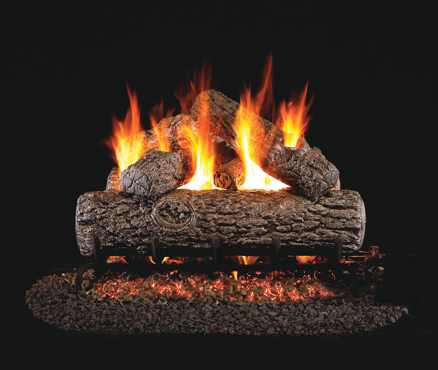 Golden Oak by Peterson Real Fyre Gas Log Set Vented