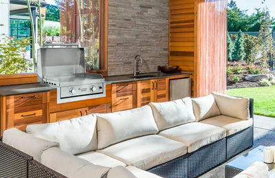 Made in America Le Griddle Built In Grills For Outdoor Kitchens