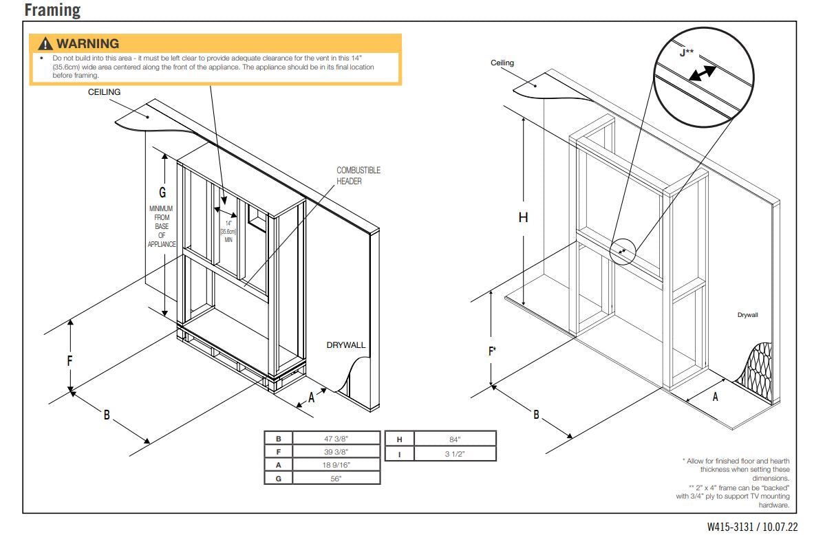 Framing Dimensions for Ascent Linear 46