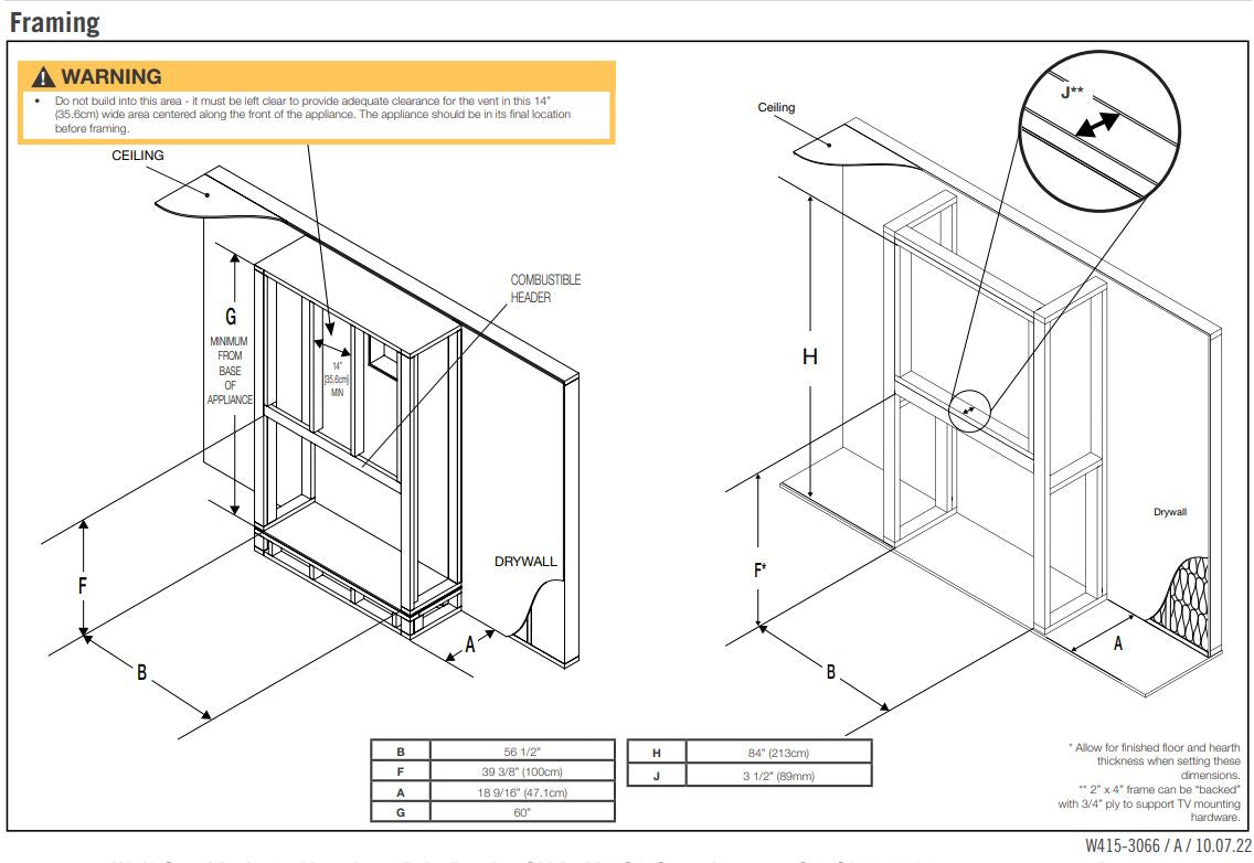 Framing Dimensions for Ascent Linear 56