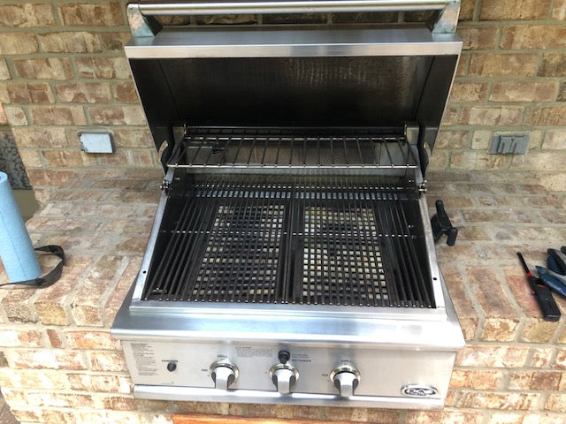Grill before restoration