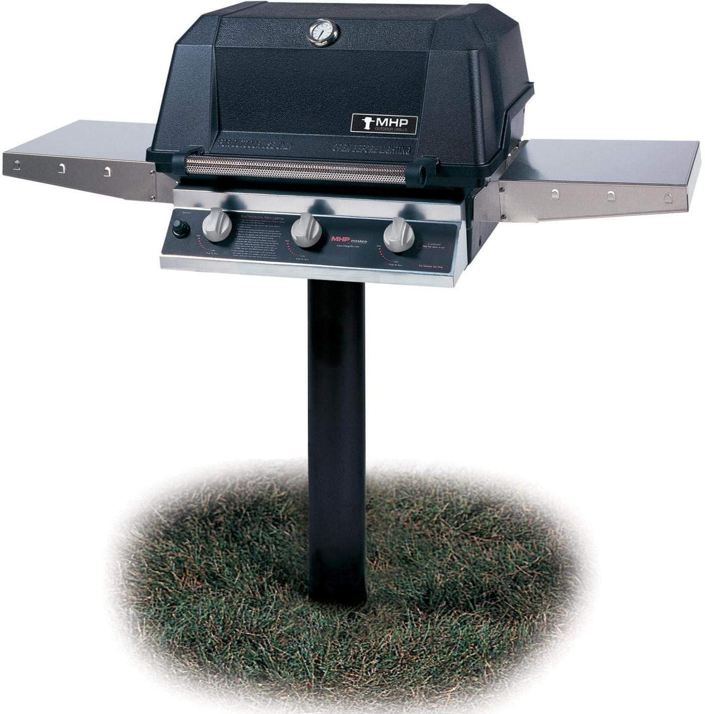 MHP Tri-Burn Post Mounted Grill