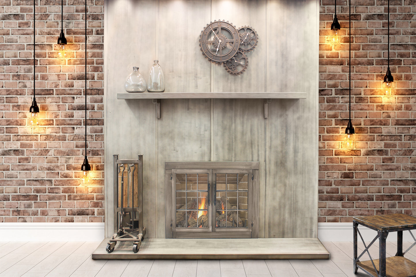 Industrial Fireplace Door By Stoll