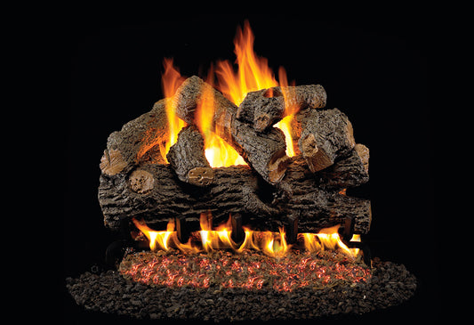 Royal English Oak Designer By Peterson Real Fyre Gas Log Set Vented