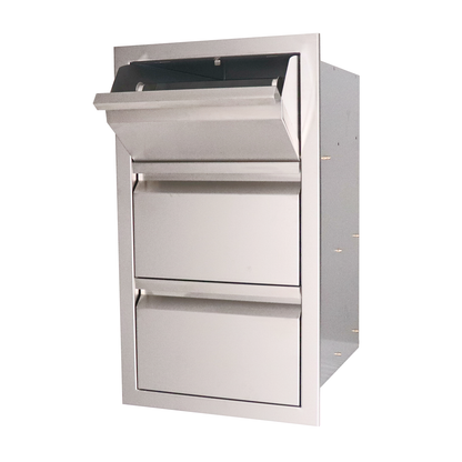 RCS Double Drawer With Paper Towel Drawer Combo